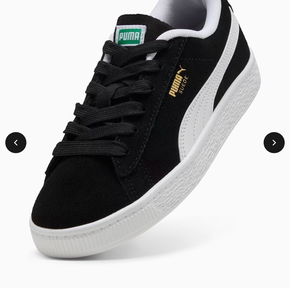 Puma Suede XL Black White Size 5